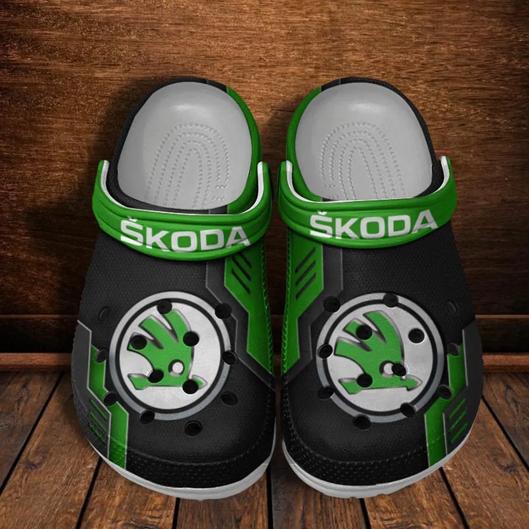 skoda crocs shoes clogs men women gift for skoda fan car185031525252 green grhss