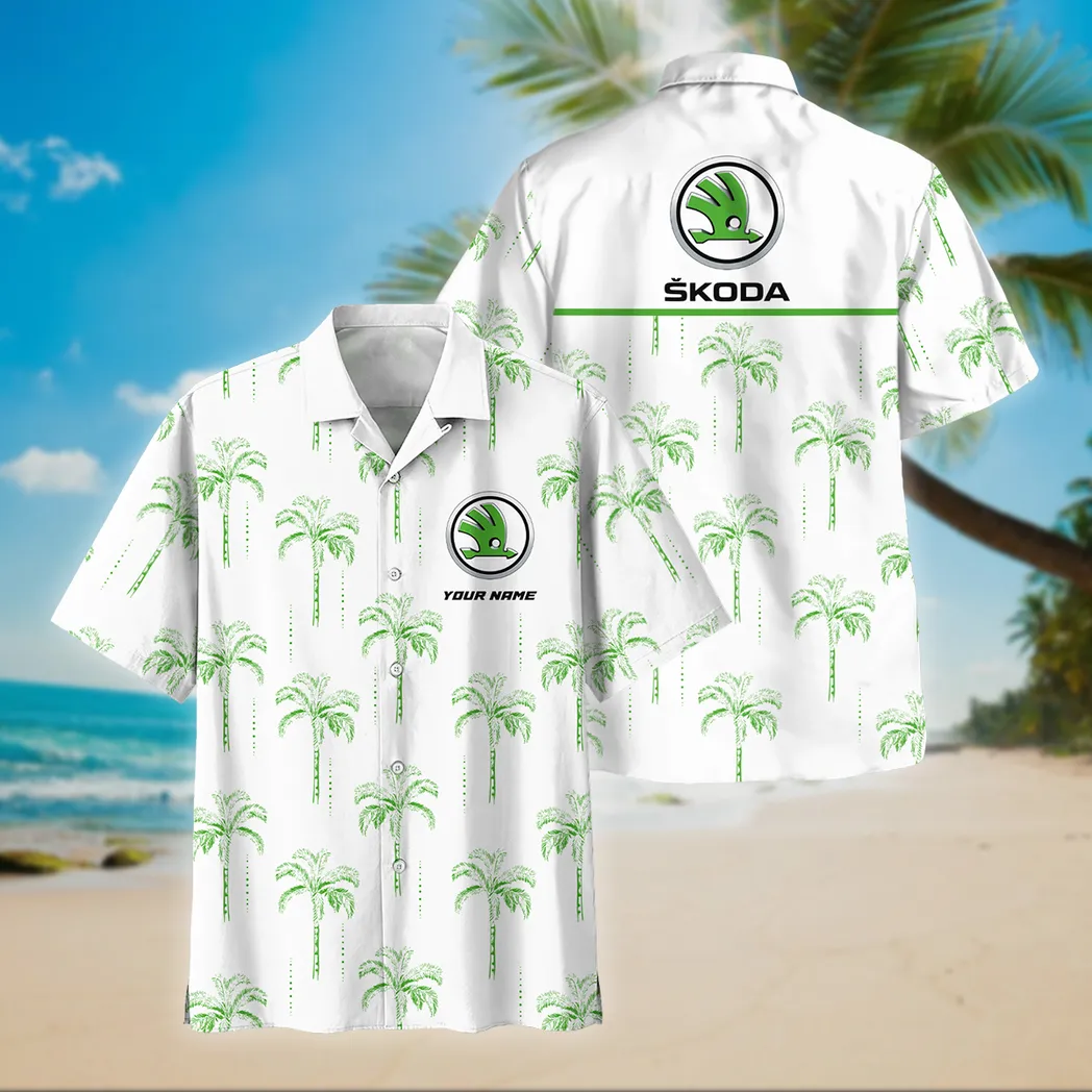 skoda custom hawaiian shirt for men gift for skoda fan car206031225937