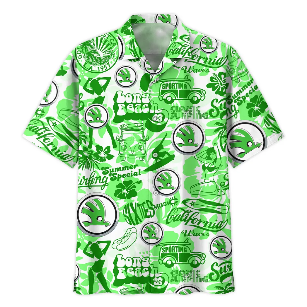 skoda hawaiian shirt for men gift for skoda lovers car201030725604 b5uby