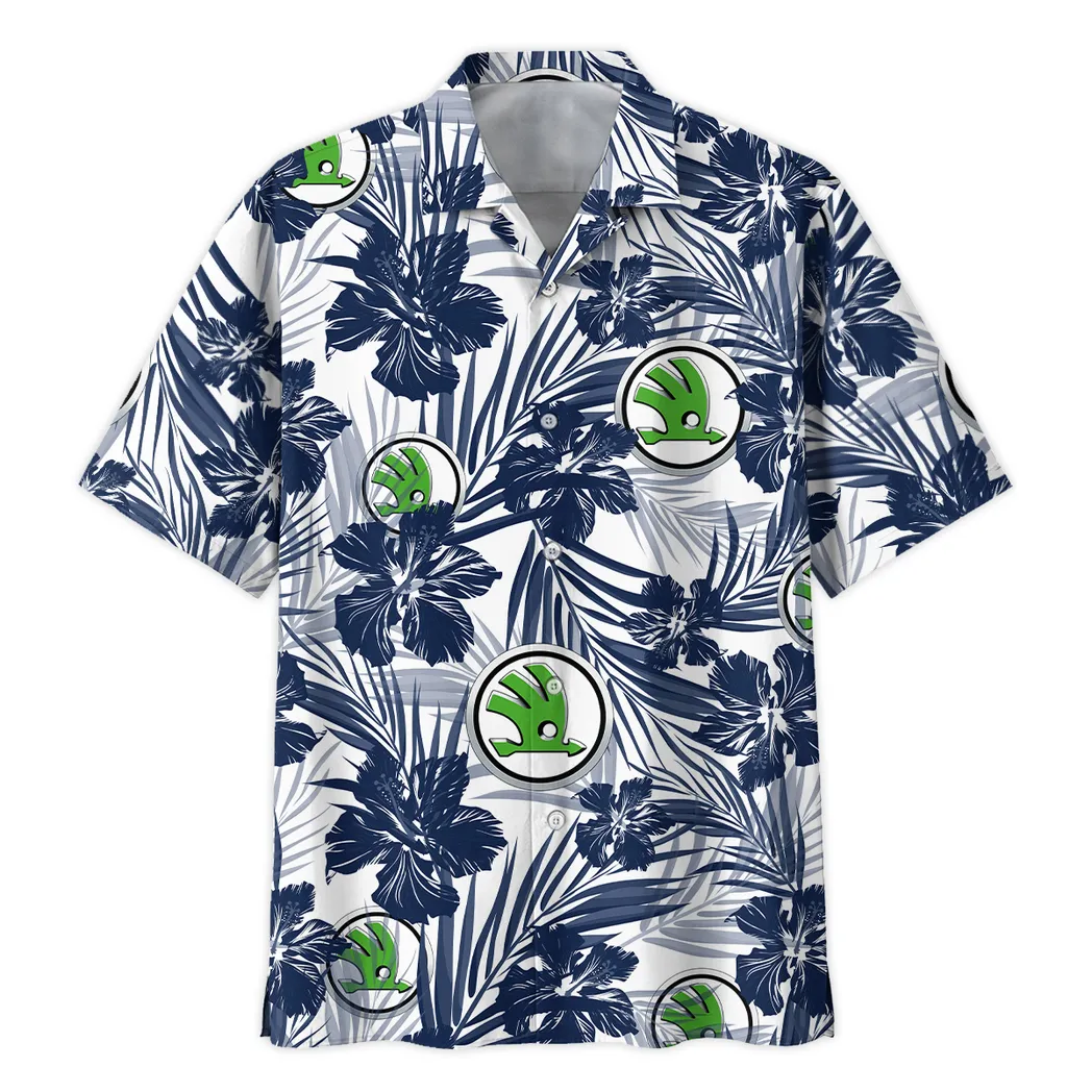 skoda hawaiian shirt for men gift for skoda lovers car203030825735 mtvm3