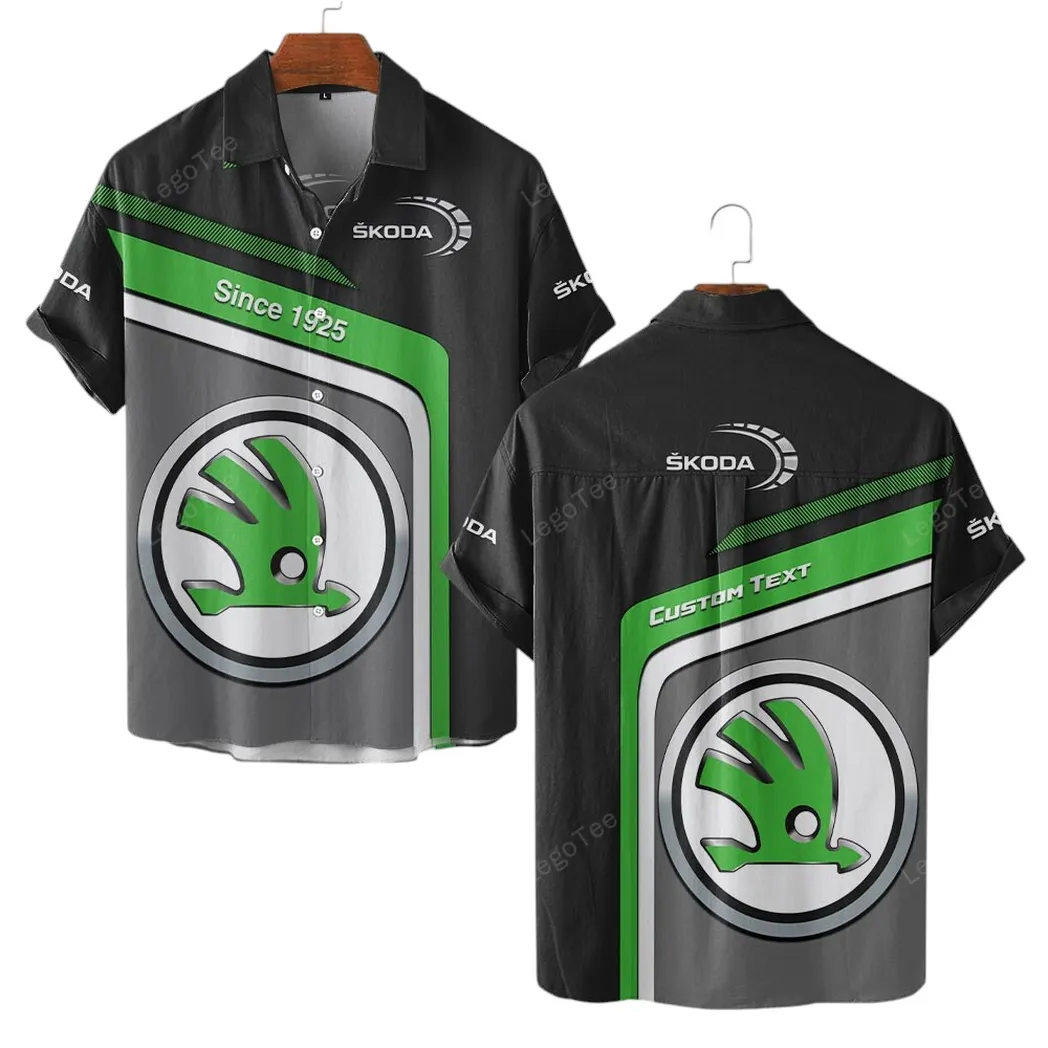 Skoda Hawaiian Shirt For Men, Gift For Skoda Lovers, Gift For Him, Husband, Boyfriend CAR11103032569
