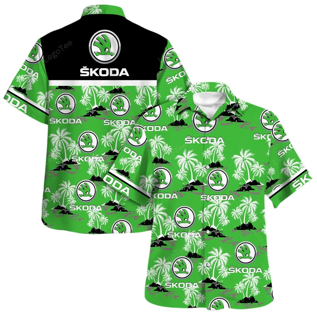 skoda hawaiian shirt for men gift for skoda lovers gift for him husband boyfriend car144021125521 2 nebhq