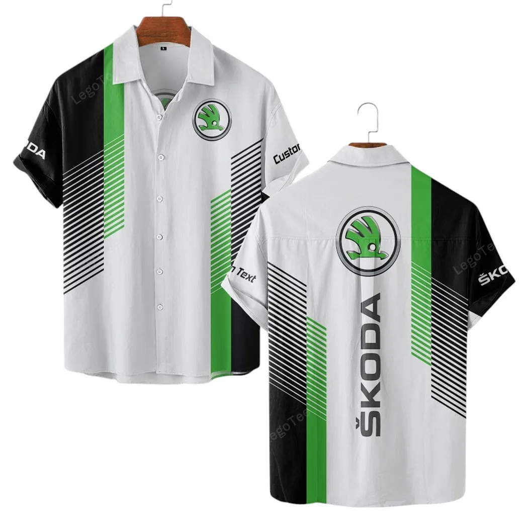 skoda hawaiian shirt gift for skoda lovers gift for him husband boyfriend car10703122569 uvmfi