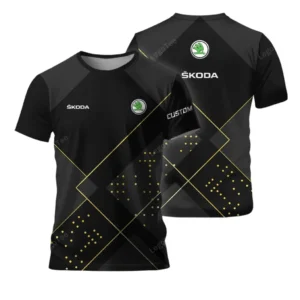 Skoda T-Shirt, All Over Print Shirt For Skoda Fan CAR11403032569