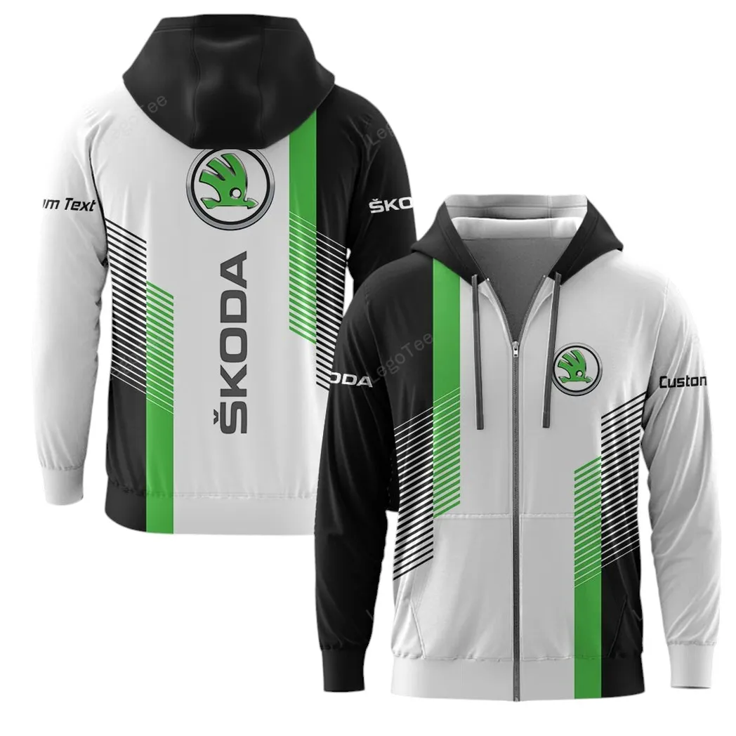 skoda zipper hoodie gift for skoda lovers gift for him husband boyfriend car10703122569 3wjyr
