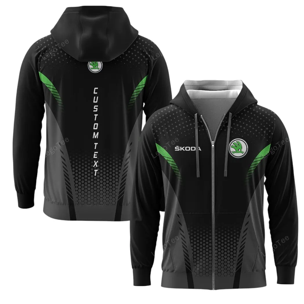 Skoda Zipper Hoodie, Gift For Skoda Lovers, Gift For Him, Husband, Boyfriend CAR10803122569