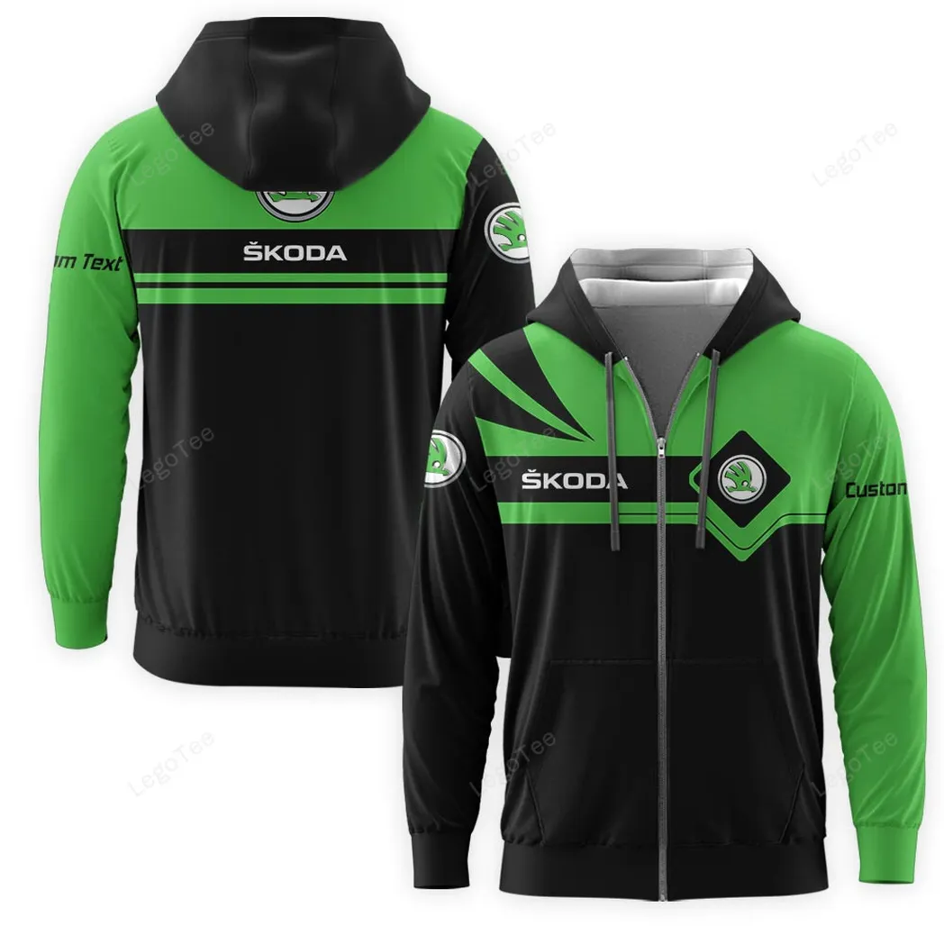 skoda zipper hoodie gift for skoda lovers gift for him husband boyfriend car9803032569 toucj