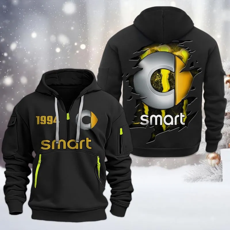 smart half zip hoodie all over print half zip hoodies for men car198032749 black 6kecf
