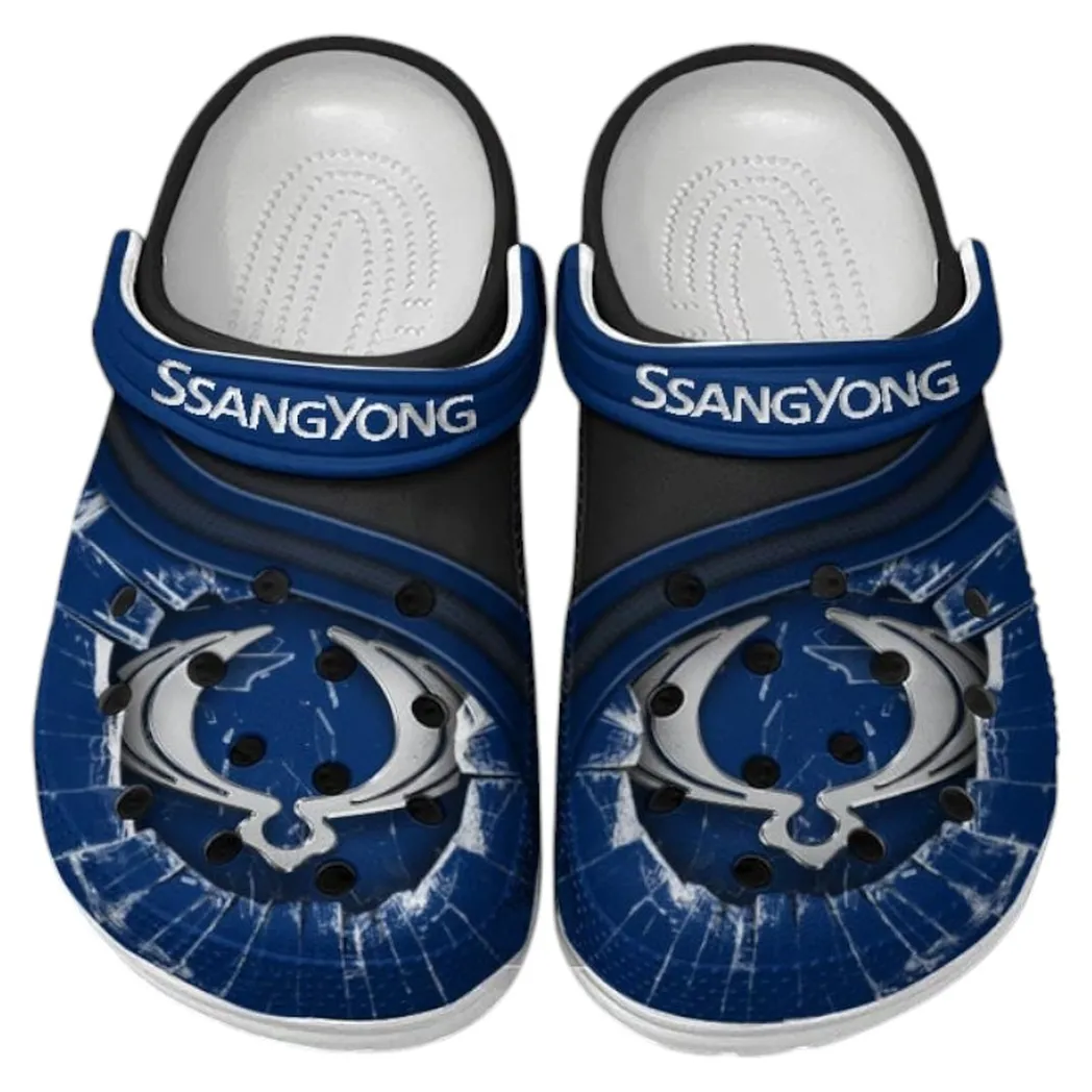 SsangYong Motor Crocs Clogs Men Women, Gift For SsangYong Motor Fan CAR188032025149 - Blue