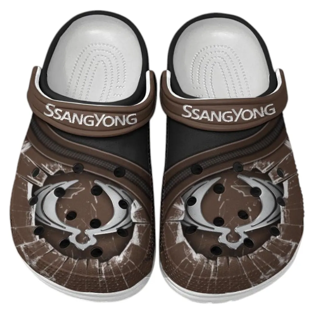 SsangYong Motor Crocs Clogs Men Women, Gift For SsangYong Motor Fan CAR188032025149 - Brown