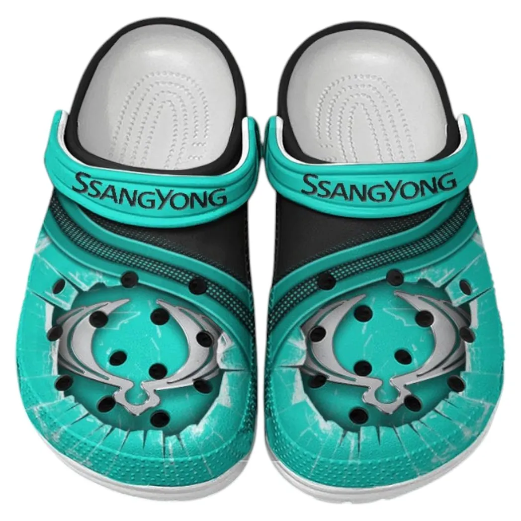 SsangYong Motor Crocs Clogs Men Women, Gift For SsangYong Motor Fan CAR188032025149 - Cyan
