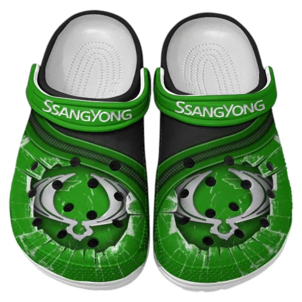 SsangYong Motor Crocs Clogs Men Women, Gift For SsangYong Motor Fan CAR188032025149 - Green
