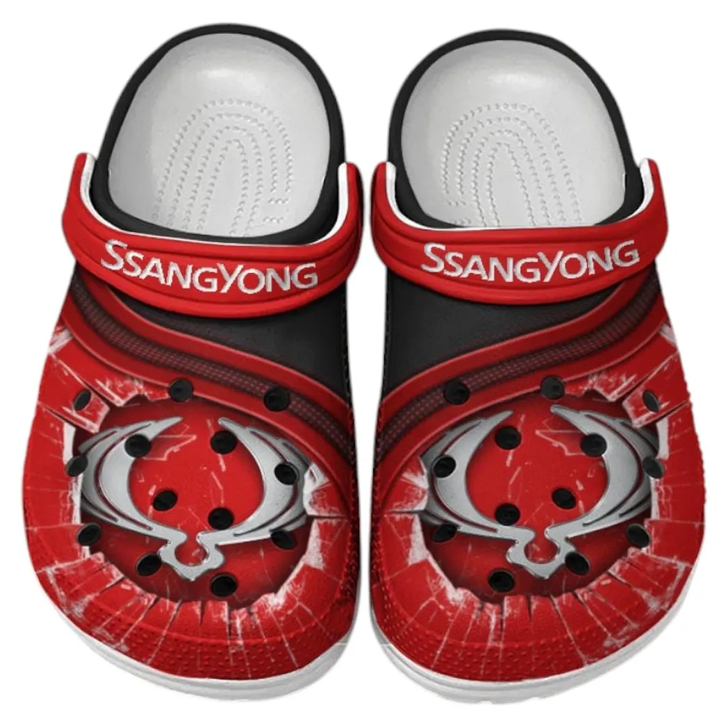 SsangYong Motor Crocs Clogs Men Women, Gift For SsangYong Motor Fan CAR188032025149 - Red