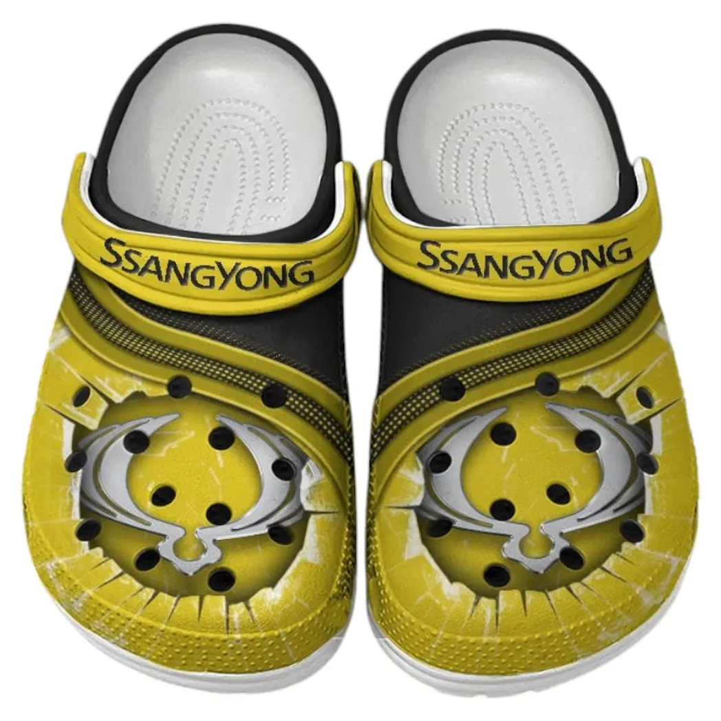 SsangYong Motor Crocs Clogs Men Women, Gift For SsangYong Motor Fan CAR188032025149 - Yellow