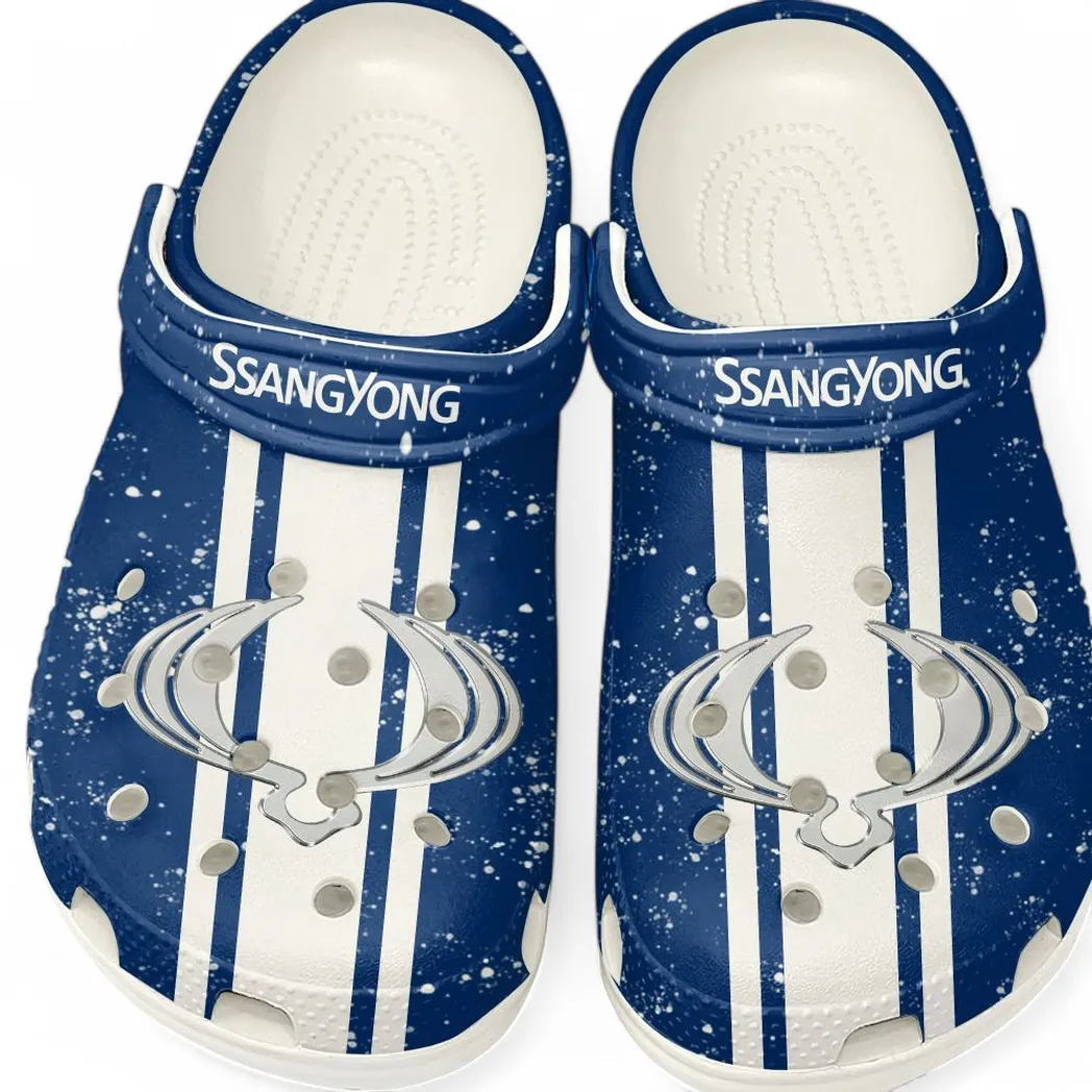 ssangyong motor crocs gift for ssangyong motor lovers gift for him husband boyfriend car62022025099 white pdqlq