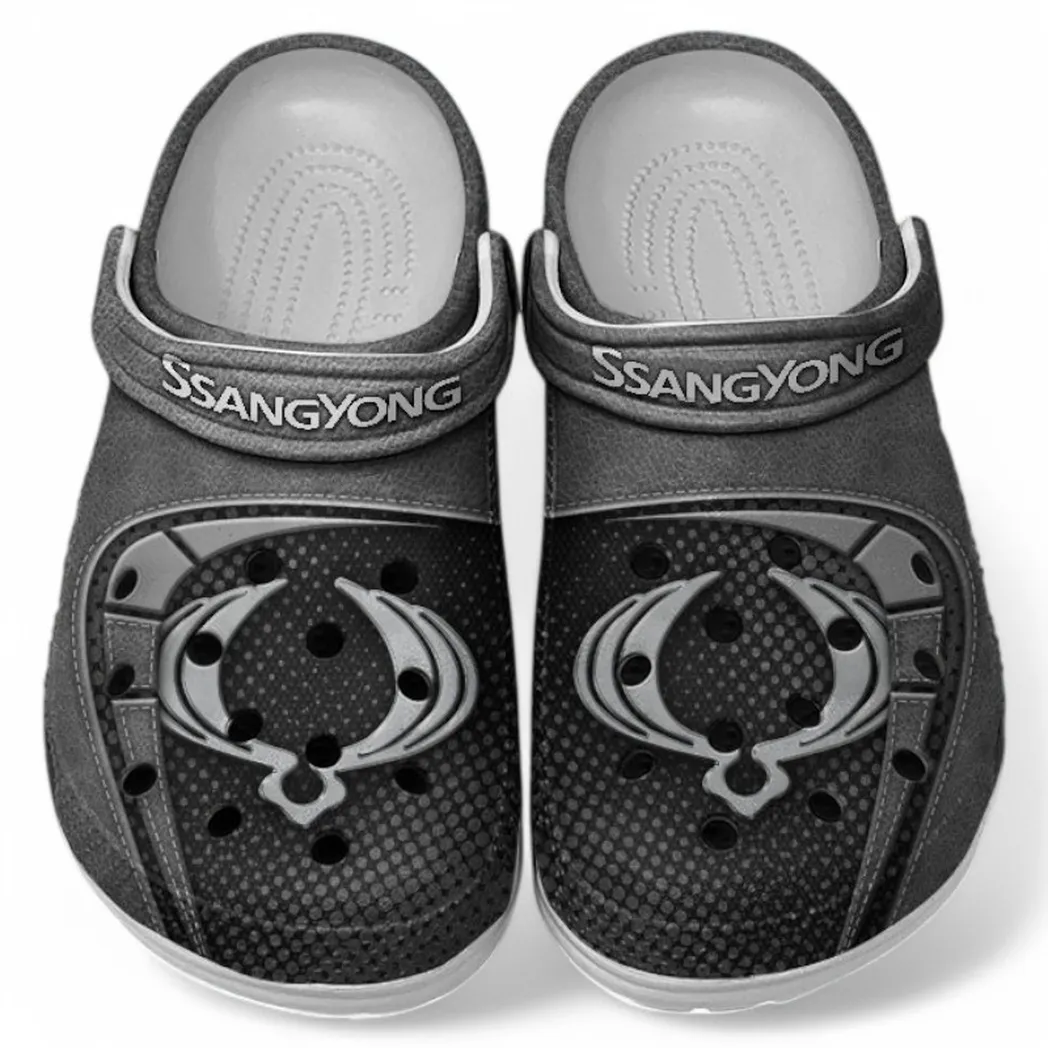 SsangYong Motor Crocs Sandals For Men Women, Gift For SsangYong Motor Fan CAR177031425584 - Gray