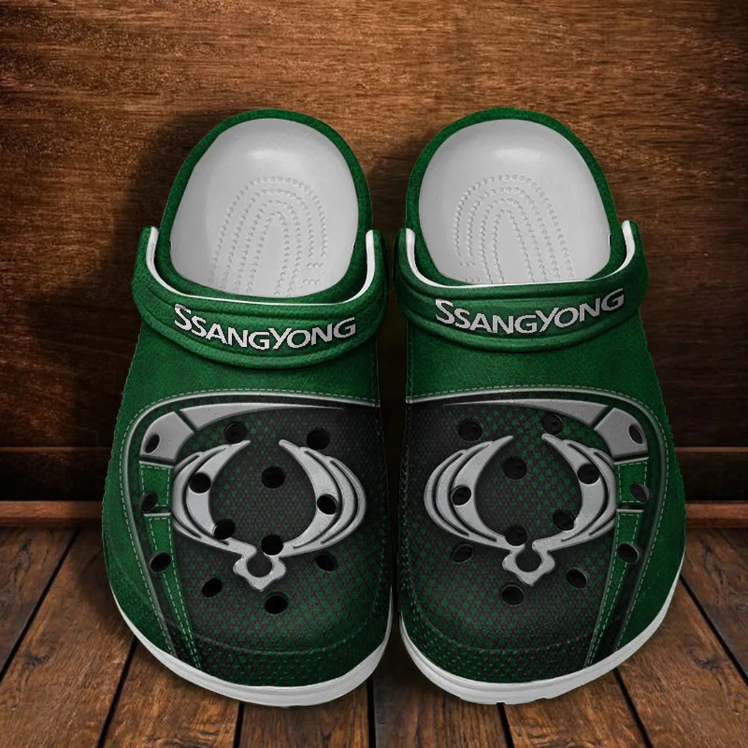 ssangyong motor crocs sandals for men women gift for ssangyong motor fan car177031425584 green oj7pi