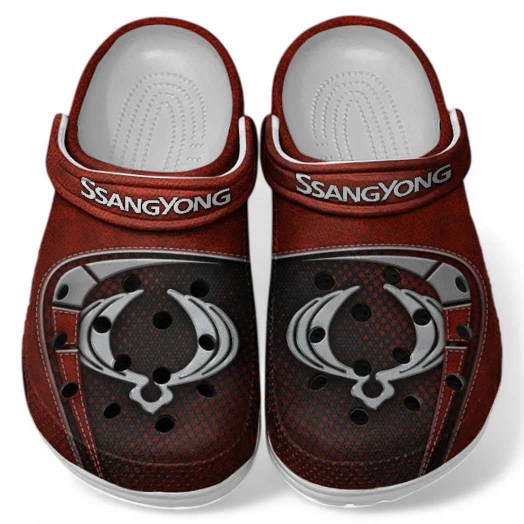 ssangyong motor crocs sandals for men women gift for ssangyong motor fan car177031425584 red sotp5