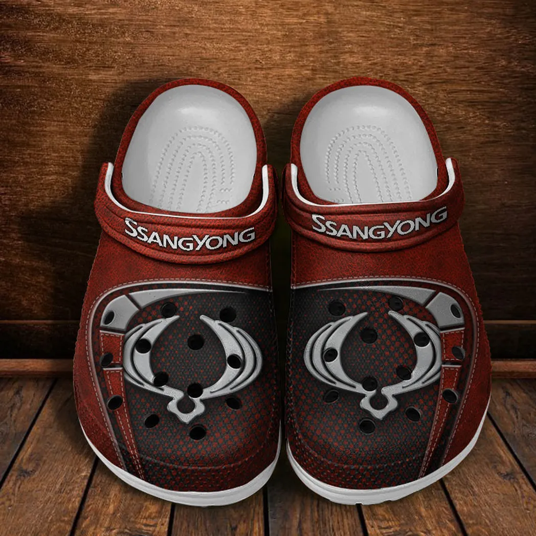 ssangyong motor crocs sandals for men women gift for ssangyong motor fan car177031425584 red zch8e