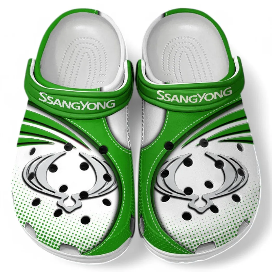 SsangYong Motor Crocs Sandals For Men Women, Gift For SsangYong Motor Fan CAR181031525702 - Green