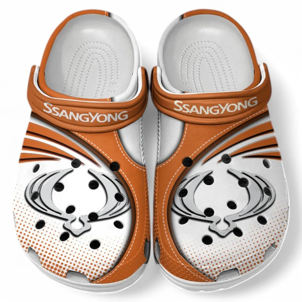 SsangYong Motor Crocs Sandals For Men Women, Gift For SsangYong Motor Fan CAR181031525702 - Orange
