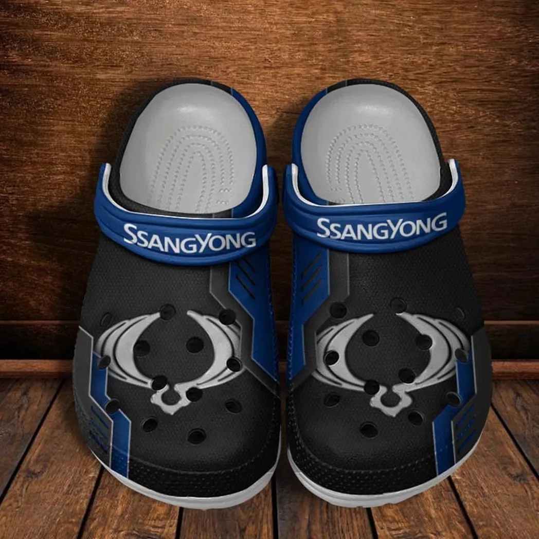 ssangyong motor crocs shoes clogs men women gift for ssangyong motor fan car185031525240 blue qnldv