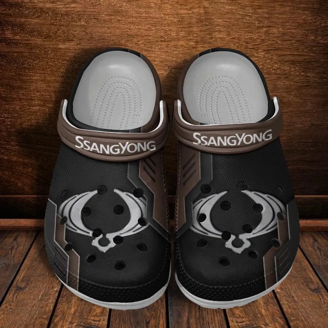 ssangyong motor crocs shoes clogs men women gift for ssangyong motor fan car185031525240 brown ds25l