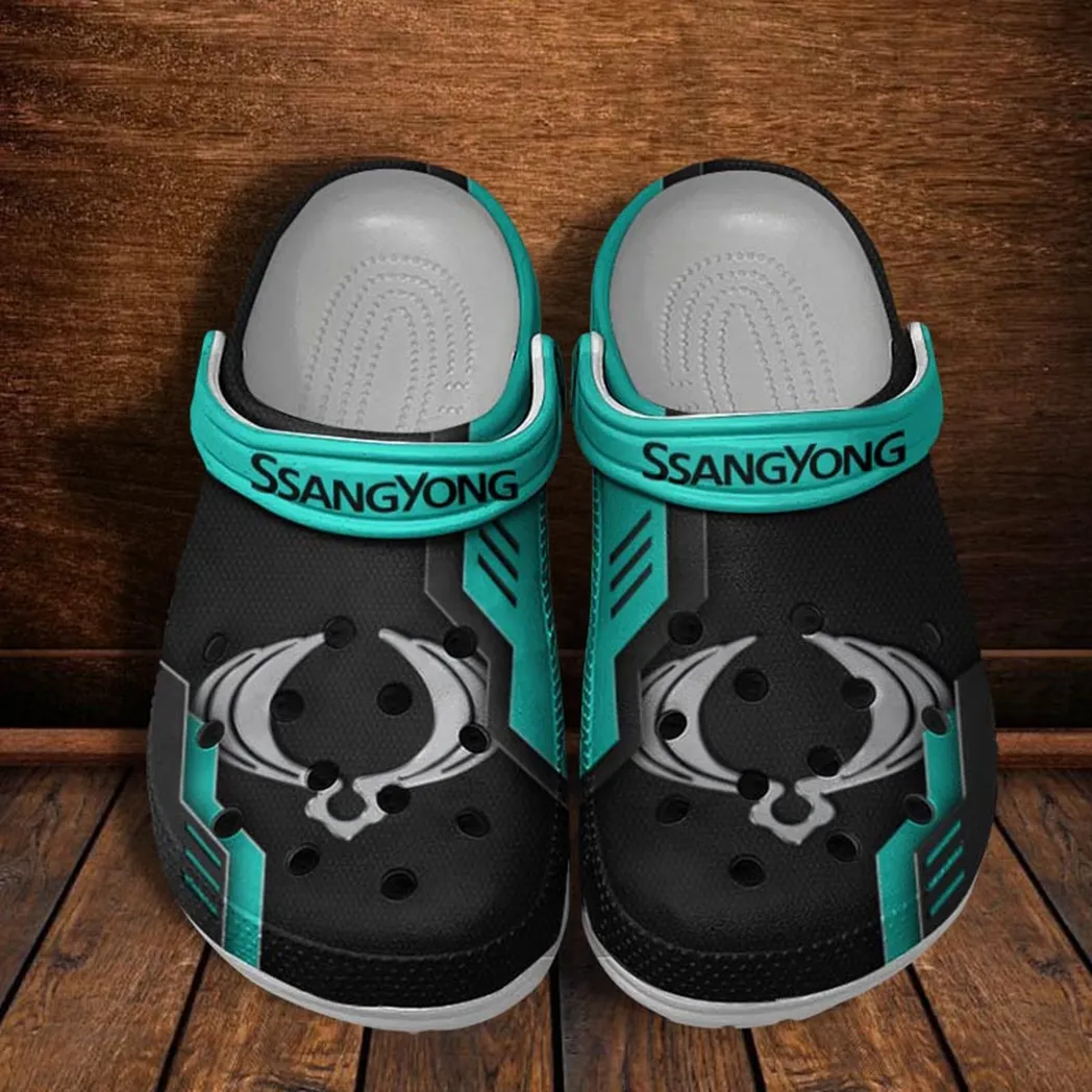 ssangyong motor crocs shoes clogs men women gift for ssangyong motor fan car185031525240 cyan awpab