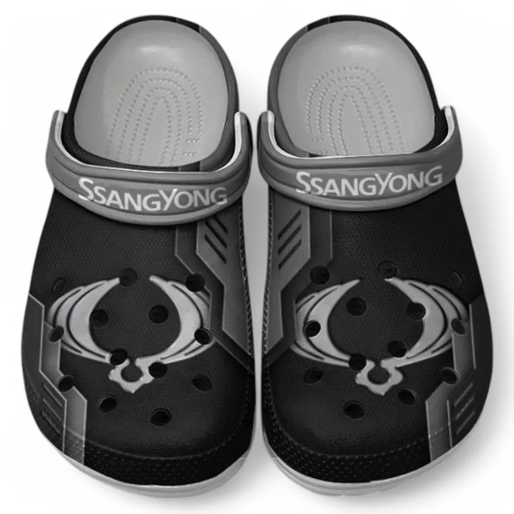SsangYong Motor Crocs Shoes, Clogs Men Women, Gift For SsangYong Motor Fan CAR185031525240 - Gray