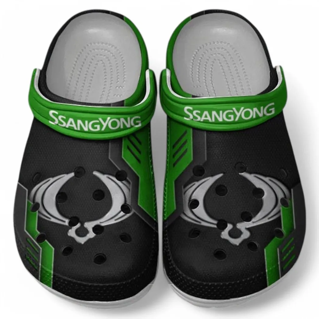 SsangYong Motor Crocs Shoes, Clogs Men Women, Gift For SsangYong Motor Fan CAR185031525240 - Green