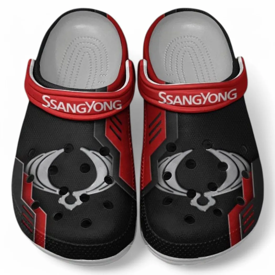 SsangYong Motor Crocs Shoes, Clogs Men Women, Gift For SsangYong Motor Fan CAR185031525240 - Red
