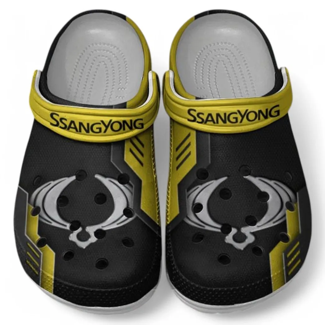 SsangYong Motor Crocs Shoes, Clogs Men Women, Gift For SsangYong Motor Fan CAR185031525240 - Yellow