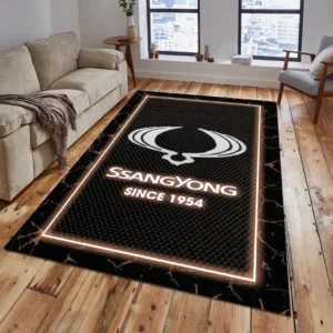SsangYong Motor Rug, All Over Print Carpet For SsangYong Motor Lovers CAR5202192575 - Brown