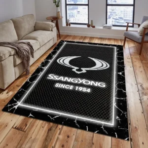 SsangYong Motor Rug, All Over Print Carpet For SsangYong Motor Lovers CAR5202192575 - Grey
