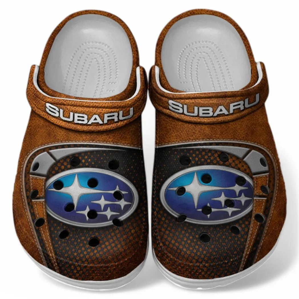Subaru Crocs Sandals For Men Women, Gift For Subaru Fan CAR177031425622 - Orange