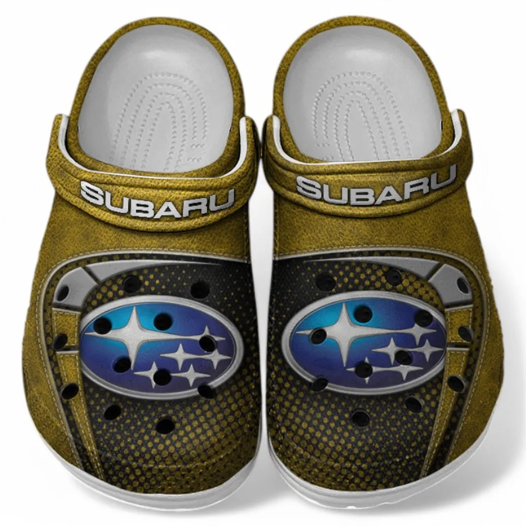 Subaru Crocs Sandals For Men Women, Gift For Subaru Fan CAR177031425622 - Yellow