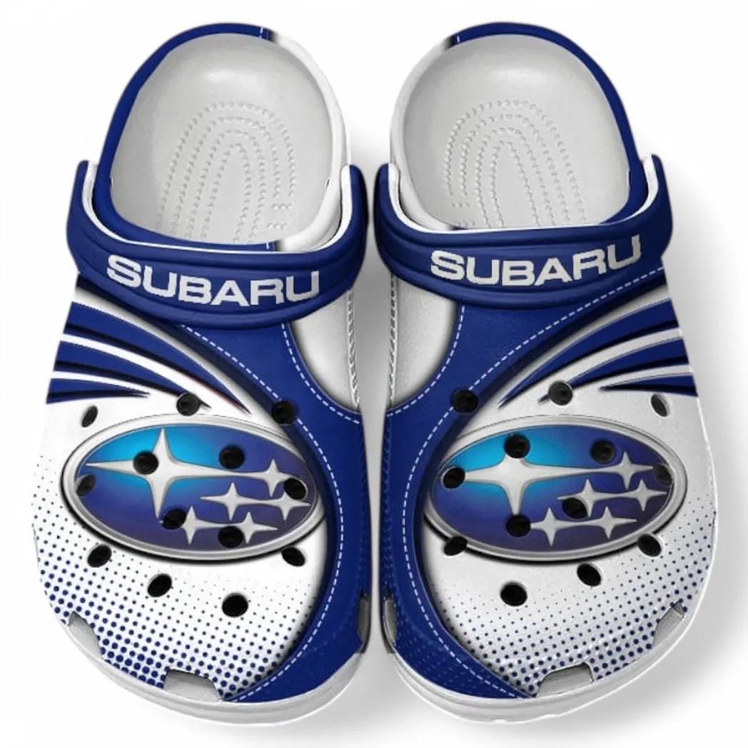 Subaru Crocs Sandals For Men Women, Gift For Subaru Fan CAR181031525714 - Blue