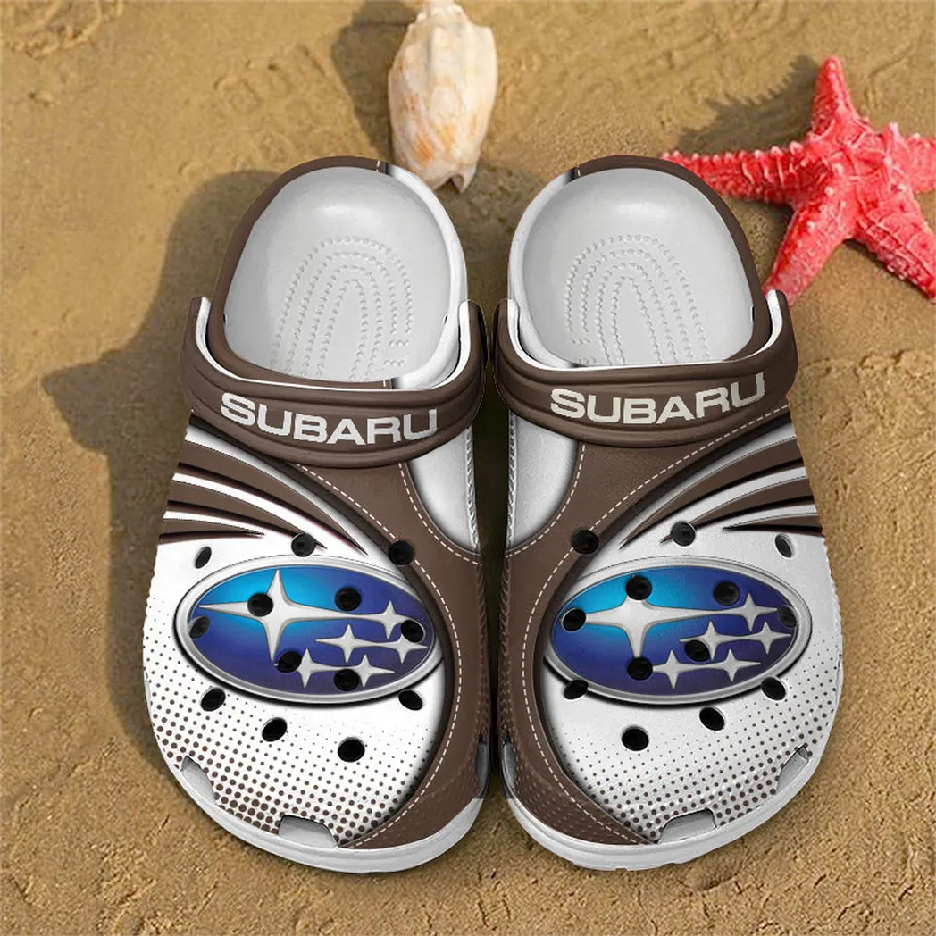 subaru crocs sandals for men women gift for subaru fan car181031525714 brown mq5si