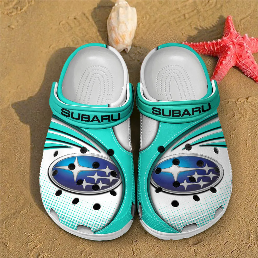 subaru crocs sandals for men women gift for subaru fan car181031525714 cyan