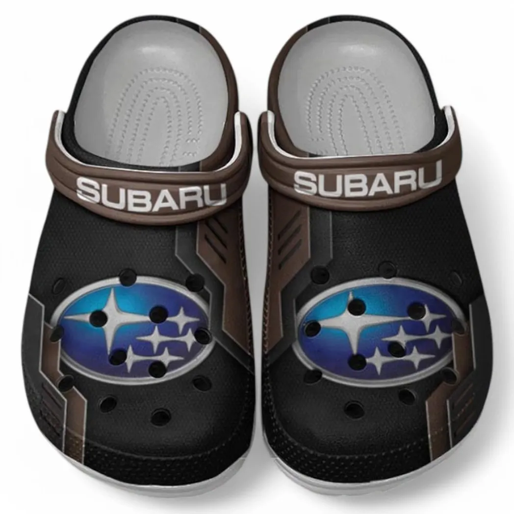 Subaru Crocs Shoes, Clogs Men Women, Gift For Subaru Fan CAR185031525277 - Brown