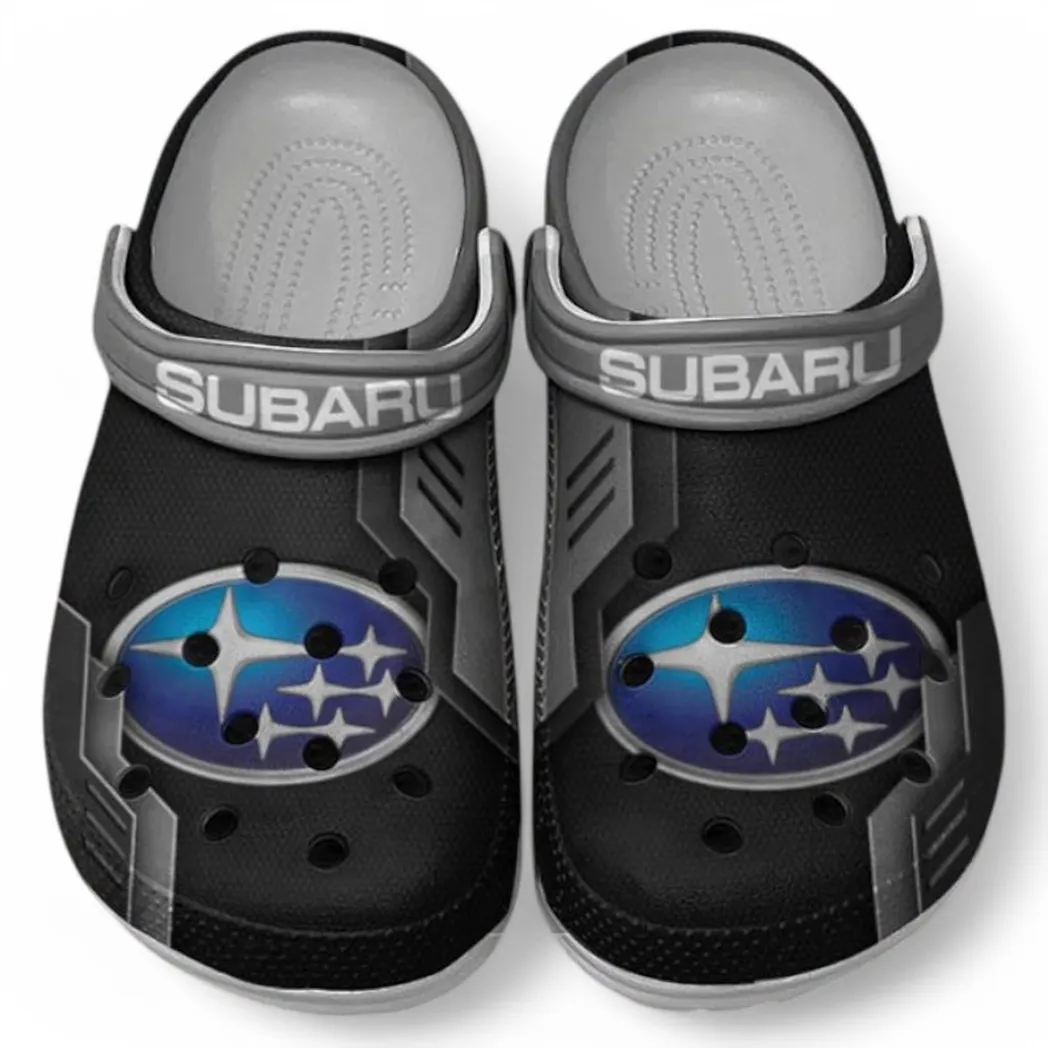 Subaru Crocs Shoes, Clogs Men Women, Gift For Subaru Fan CAR185031525277 - Gray