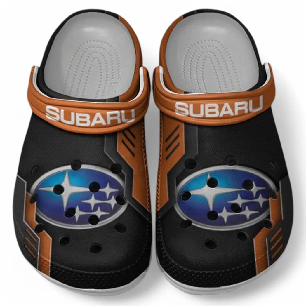 Subaru Crocs Shoes, Clogs Men Women, Gift For Subaru Fan CAR185031525277 - Orange