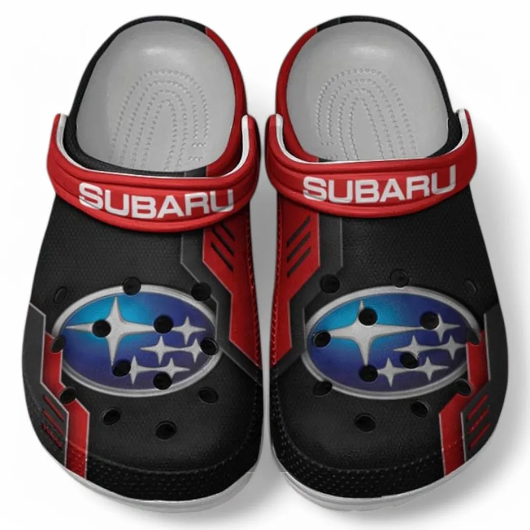 Subaru Crocs Shoes, Clogs Men Women, Gift For Subaru Fan CAR185031525277 - Red