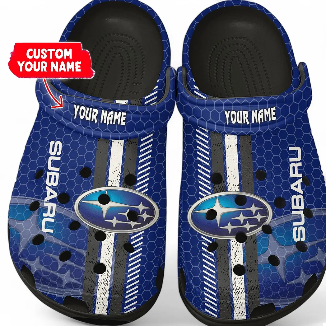 Subaru Crocs Shoes Gift For Subaru Lovers, Birthday Gift For Husband, Boyfriend CAR82022025653 - Black