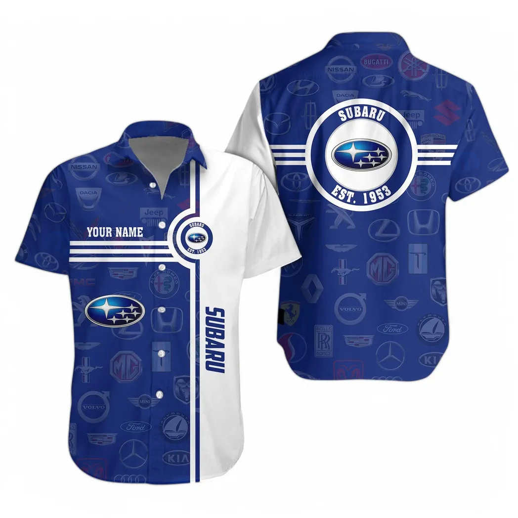 subaru hawaiian shirt for men all logo gift for subaru fan car174022525031 bhsew