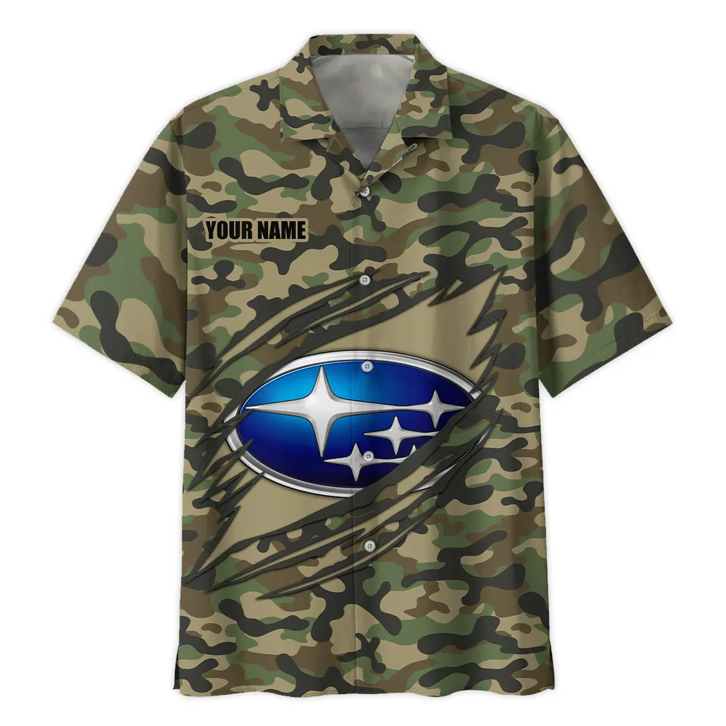 subaru hawaiian shirt style camo oversized hawaiian car210040825745 kp67n