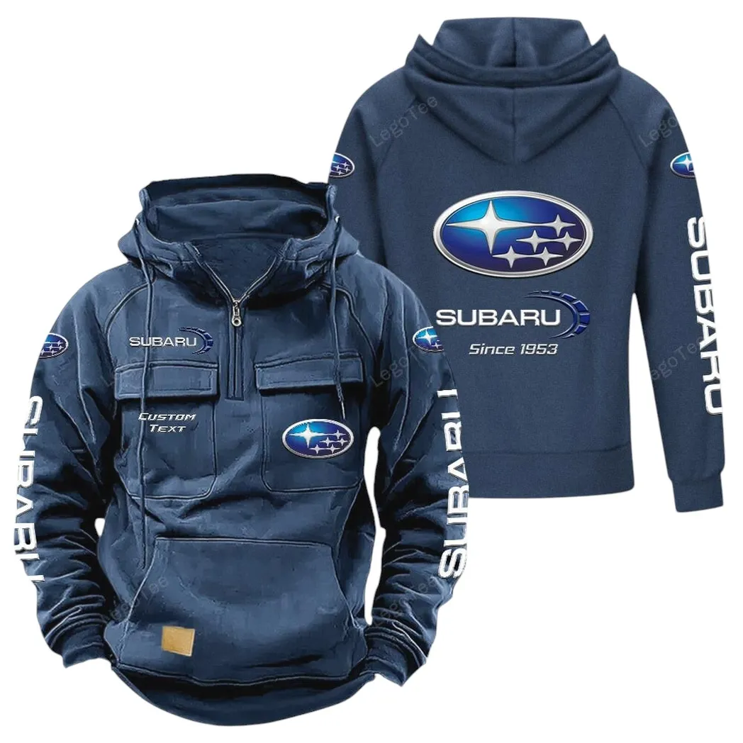 subaru tactical quarter zip hoodie gift for subaru lovers gift for him husband boyfriend dark blue car96021425677 3 yefjb