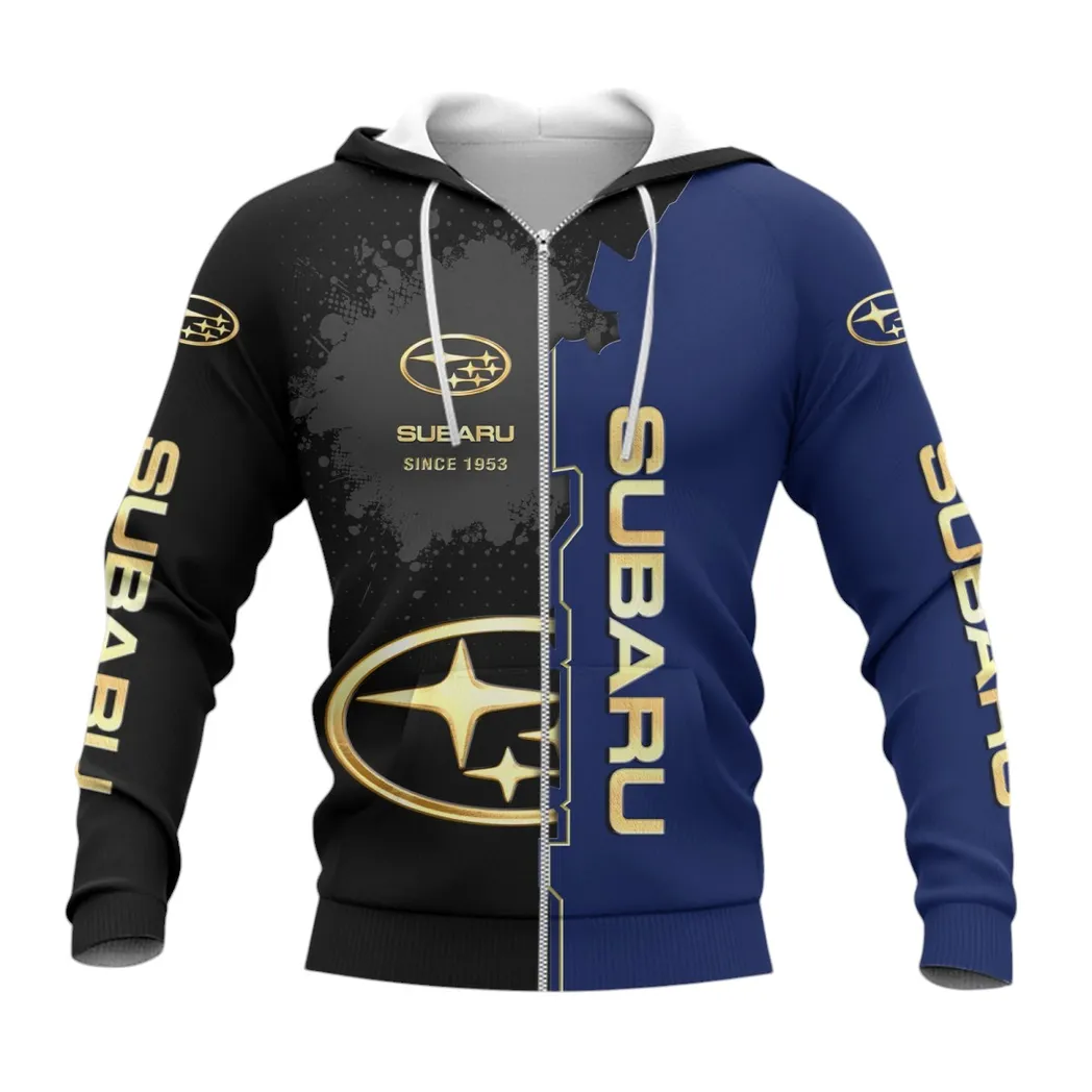 Subaru Zipper Hoodie, Gift For Subaru Lovers, Gift For Him, Husband, Boyfriend CAR44021725084-3