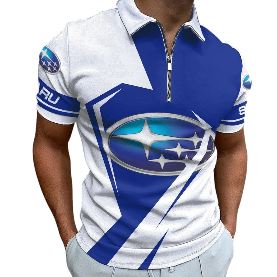 subaru zipper polo shirt gift for subaru lovers gift for him husband boyfriend car3202122537