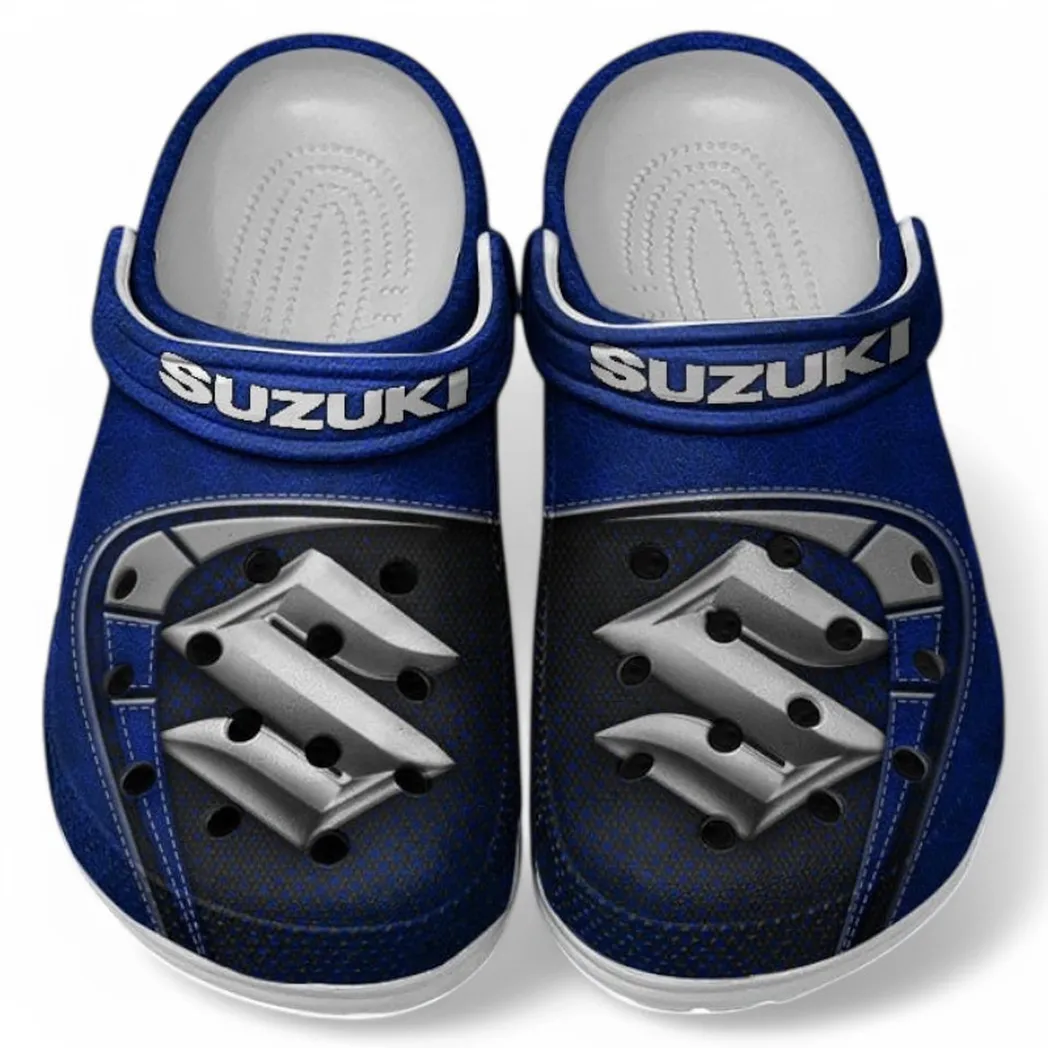 Suzuki Crocs Sandals For Men Women, Gift For Suzuki Fan CAR177031425614 - Blue